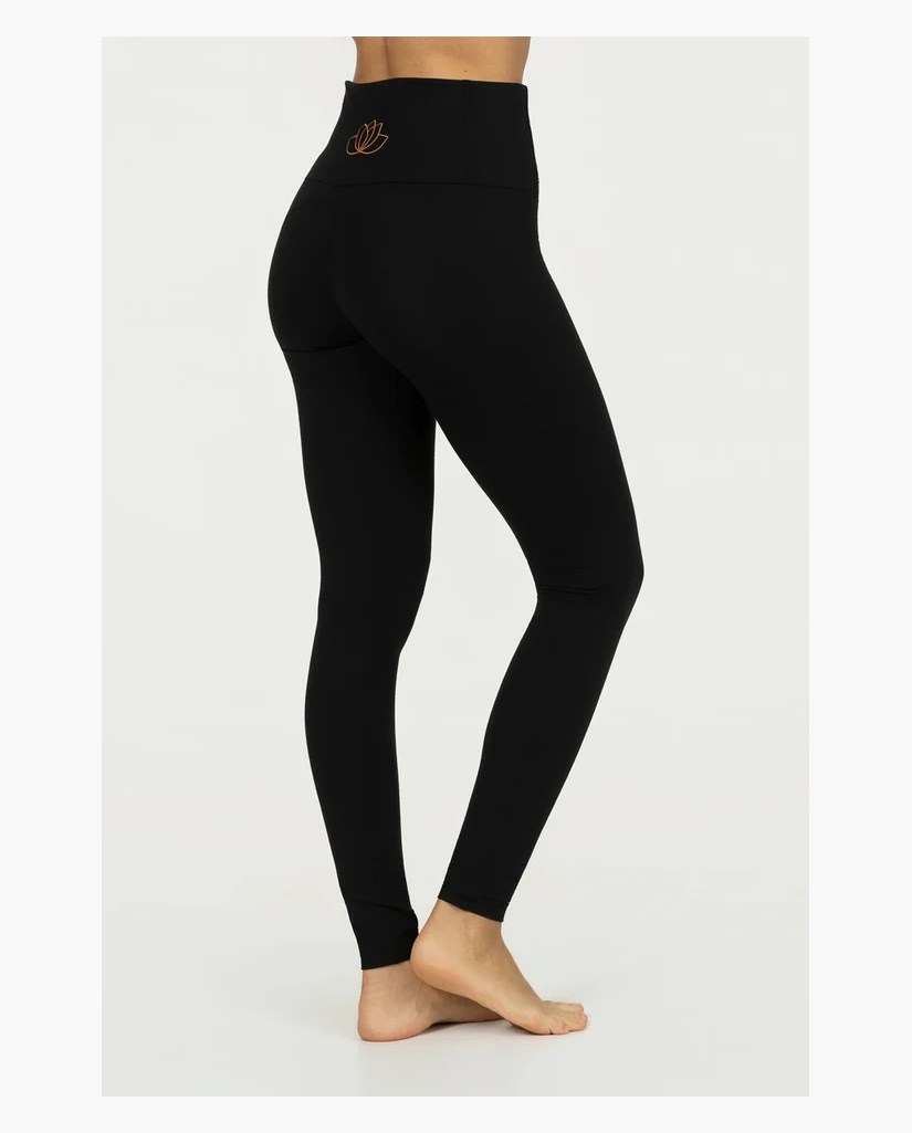 Yogabyxor Surya Dry Fit Yoga Leggings, Onyx Black - Urban Goddess
