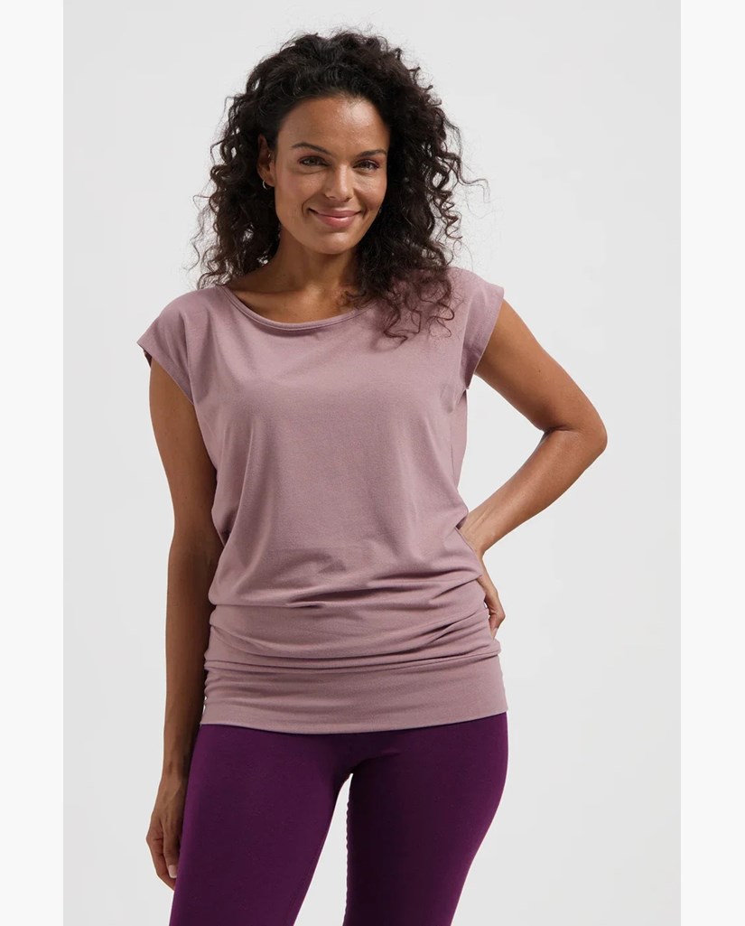 Yogatopp Asana Tee, Fireclay - Urban Goddess