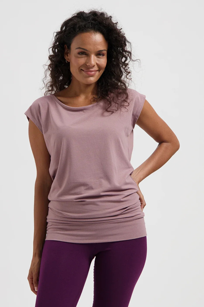 Yogatopp Asana Tee, Fireclay - Urban Goddess