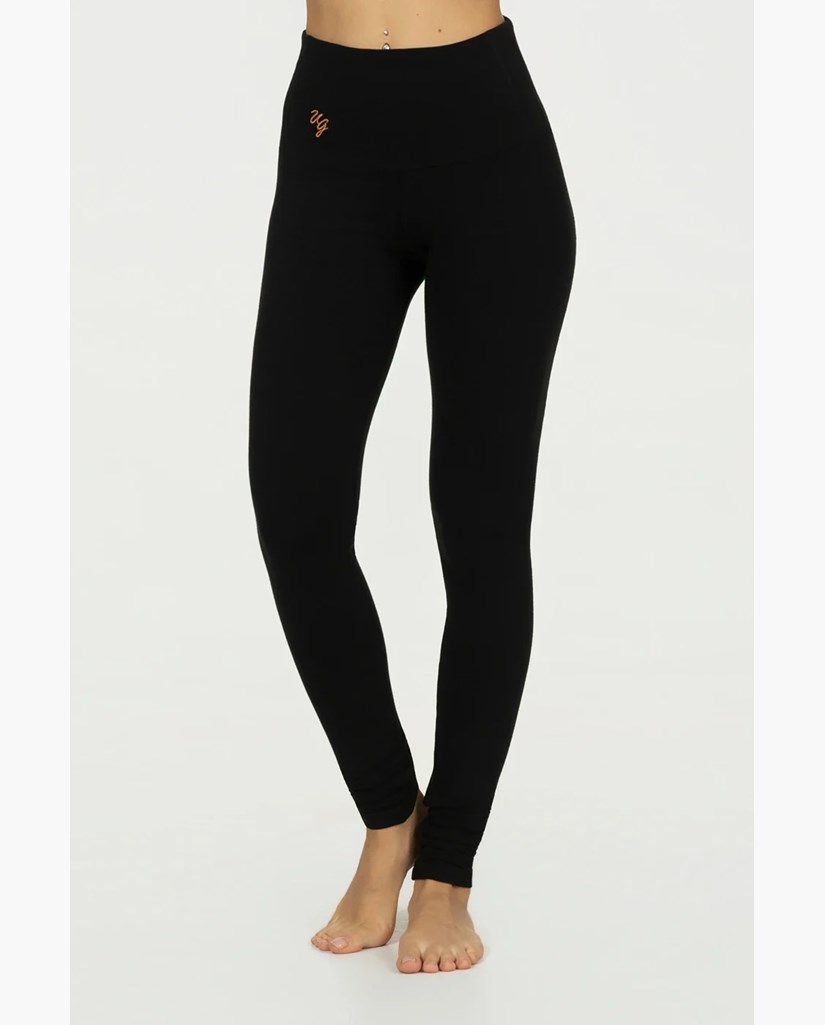 Yogabyxor Gaia Yoga Leggings, Onyx Black - Urban Goddess
