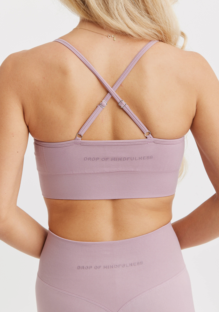 Signature Seamless Sports Bra Luxe Purple - Sport-BH Dam | Drop of Mindfulness