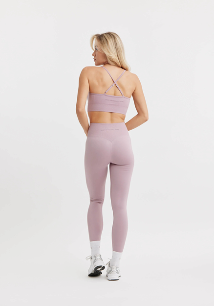 Signature Seamless Tights Luxe Purple - Träningstights Dam | Drop of Mindfulness