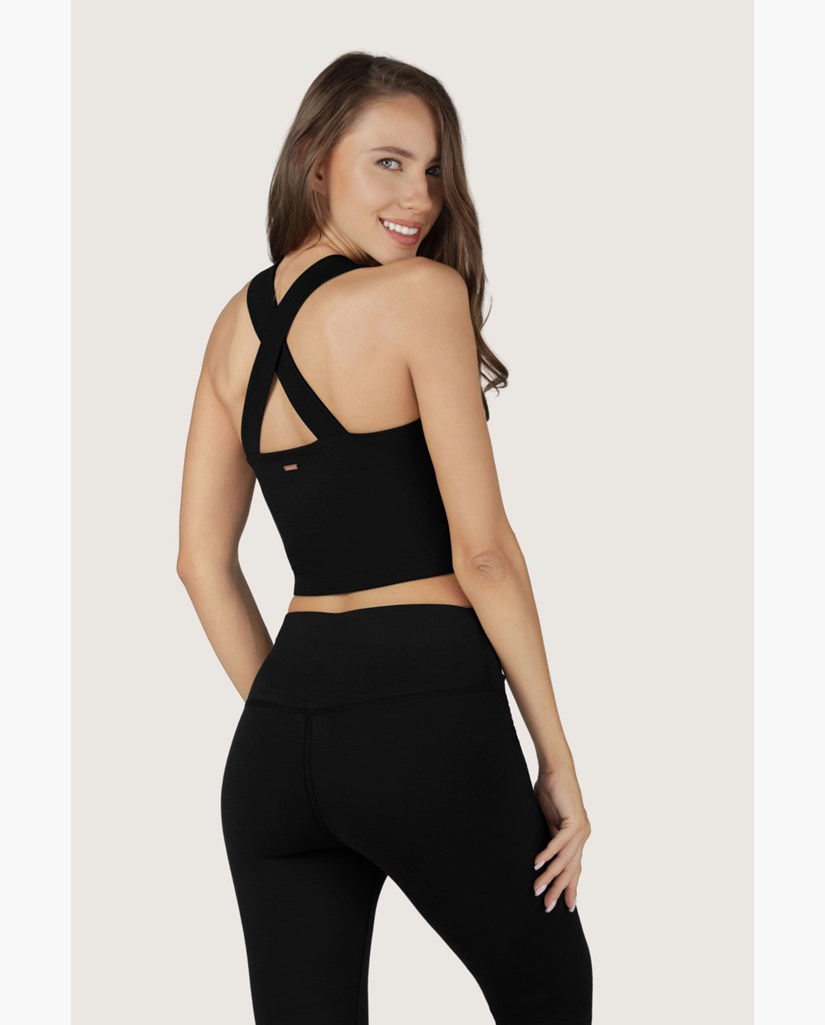 Aina Yoga Bra - Sport-BH Dam, Onyx Black | Urban Goddess