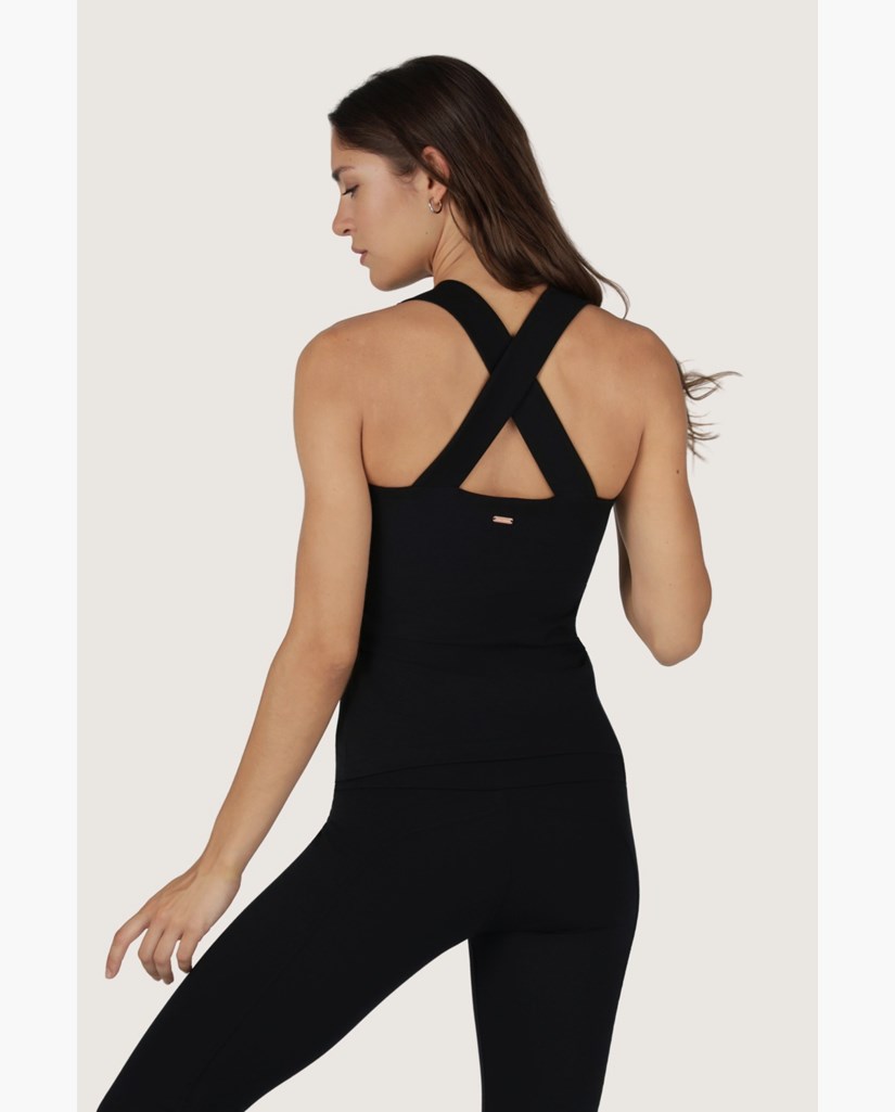 Aina Top - Yogatopp Dam, Onyx Black | Urban Goddess