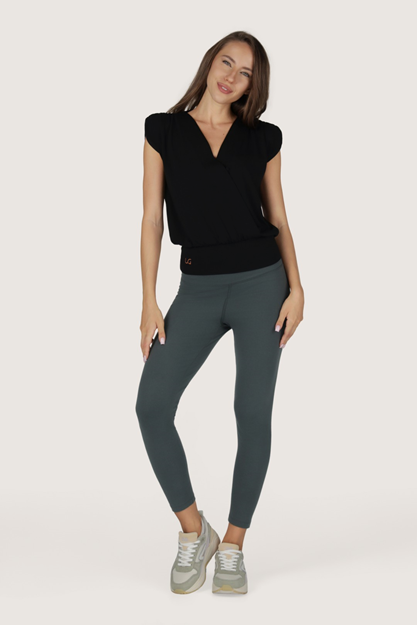 Caela Top - Yogatopp Dam, Onyx Black | Urban Goddess