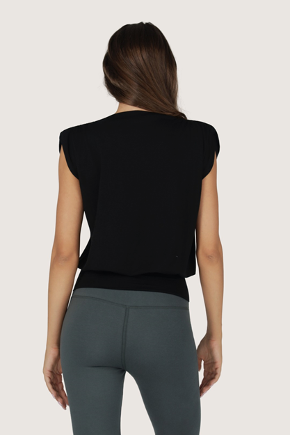 Caela Top - Yogatopp Dam, Onyx Black | Urban Goddess