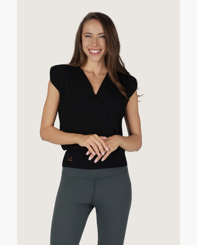 Caela Top - Yogatopp Dam, Onyx Black | Urban Goddess
