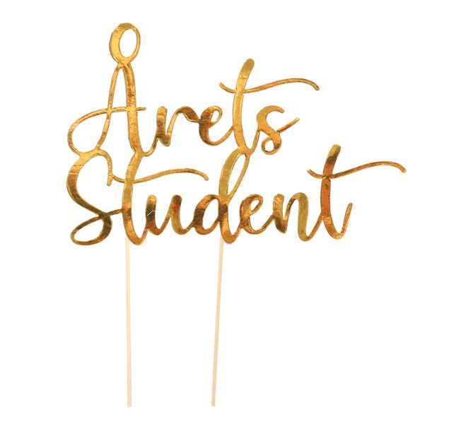 Cake topper ÅRETS STUDENT
