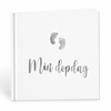 Gästbok Min Dopdag silver text