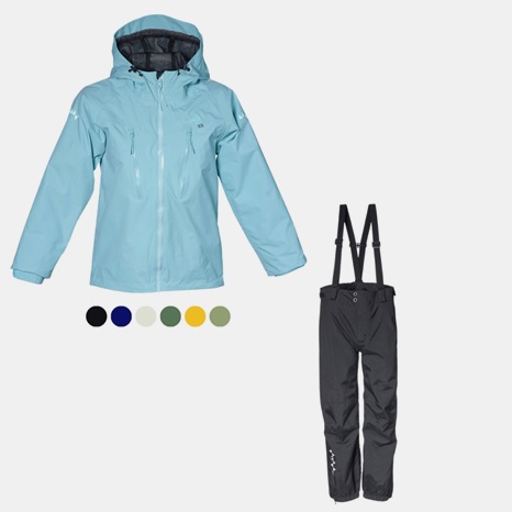 Paketpreis: MONSUNE Hardshell Jacke & HURRICANE Regenhose