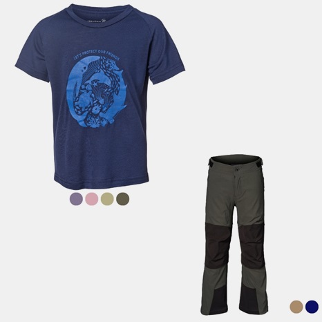 Paket: Trapper Friluftsbyxor & OCEAN T-shirt