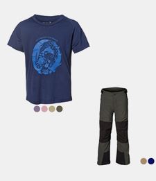 Paket: Trapper Friluftsbyxor & OCEAN T-shirt