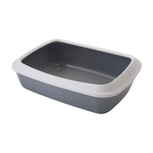 Kattlåda Iris M Kant Vit/Grå