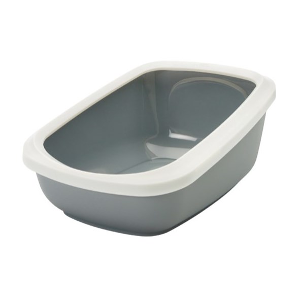 Kattlåda Aseo Jumbo Grå/Vit