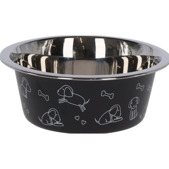 Hundskål Black With Motive
