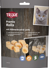 Kattgodis Premio Rolls Kycklingbröst/Lax 50Gr