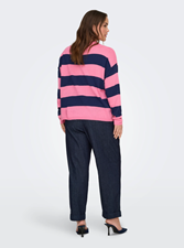 Carderry Ls Stripe O-Neck Knit