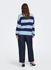 Carderry Ls Stripe O-Neck Knit