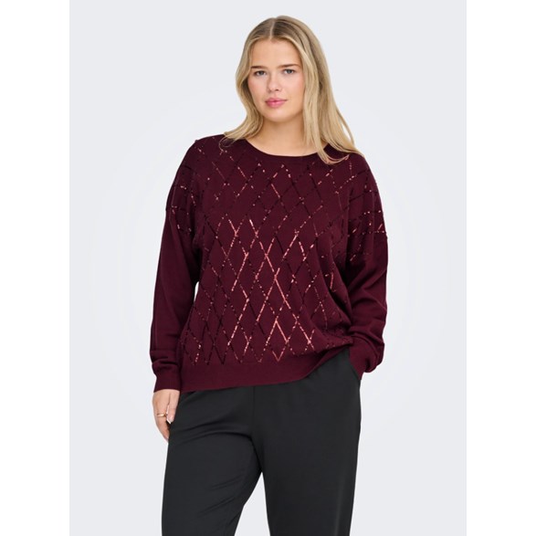 Carhalifax Ls Sequins Pullover Knit