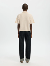 Slfsia Ras 2/4 Knit Key Hole Collar Neck