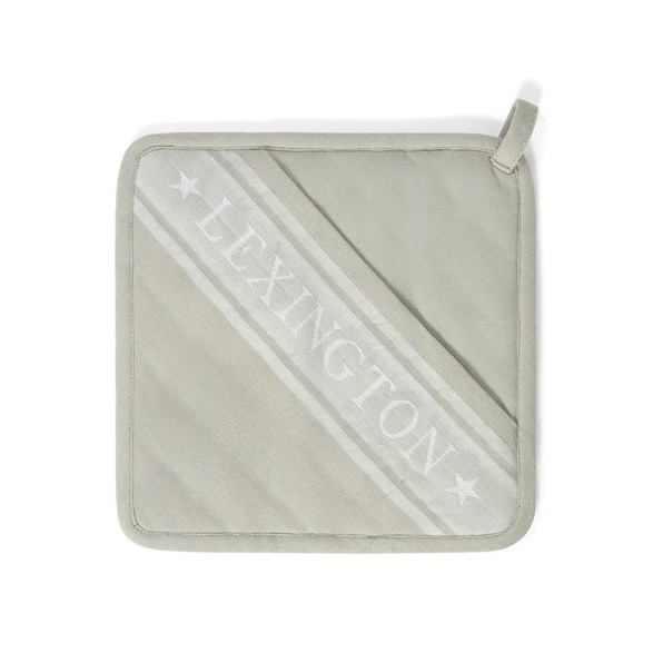 Icons Org Cotton Jacquard Star Pot Holder Sage Green/White