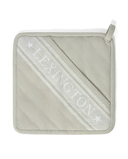 Icons Org Cotton Jacquard Star Pot Holder Sage Green/White