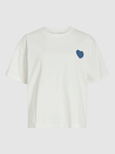 Vimonie Heart O-Neck S/S Top