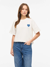 Vimonie Heart O-Neck S/S Top