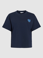 Vimonie Heart O-Neck S/S Top