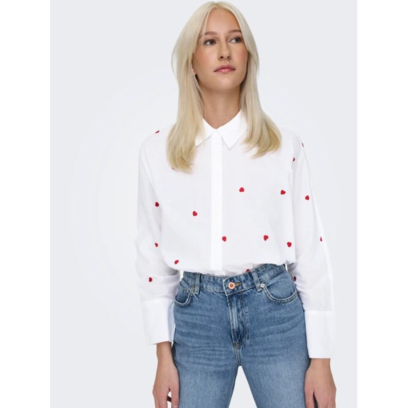 Onlnew Lina Grace Ls Emb Shirt