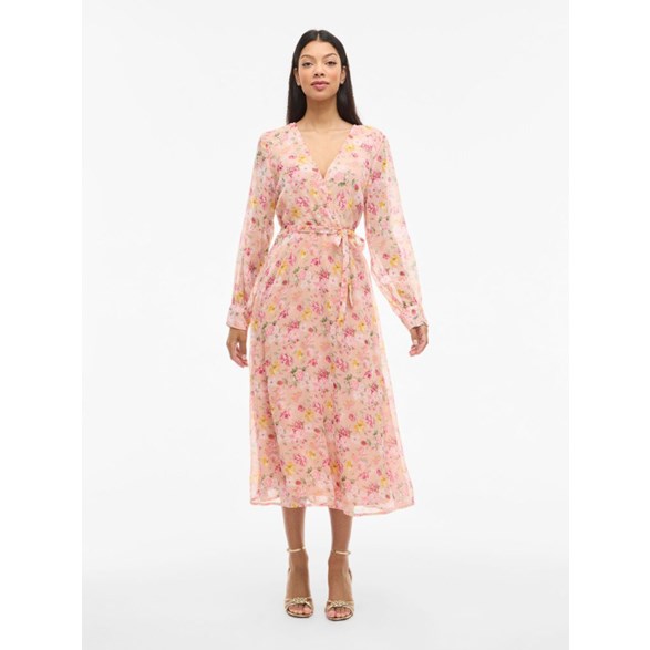 Vifalia V-Neck L/S Midi Dress - Noos/Dc