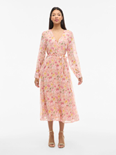 Vifalia V-Neck L/S Midi Dress - Noos/Dc