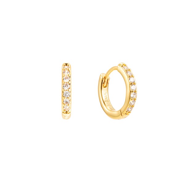 Verona Crystal Small Hoop