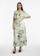 Vimolina V-Neck 2/4 Ankle Dress
