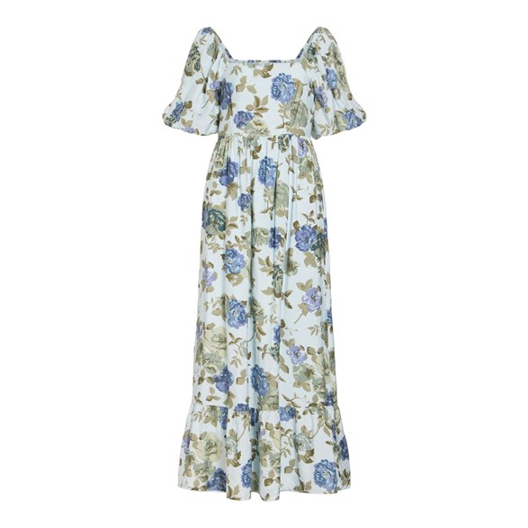 Viflola Square Neck 2/4 Ankle Dress