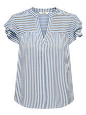 Onlbari Sl Frill V-Neck Top