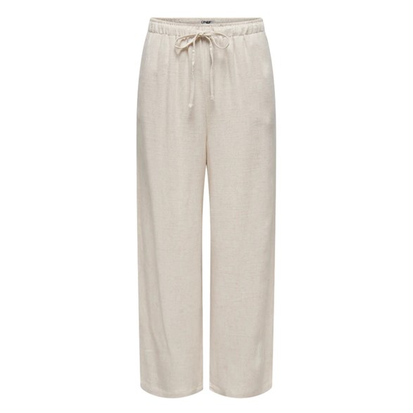 Onlsiesta Mw Pull-Up Linen Pant Moonbeam
