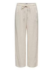 Onlsiesta Mw Pull-Up Linen Pant Moonbeam