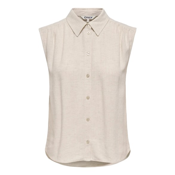 Onlsiesta S/L Linen Bl Shirt