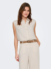 Onlsiesta S/L Linen Bl Shirt