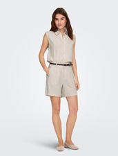 Onlsiesta Hw Belt Lin Shorts