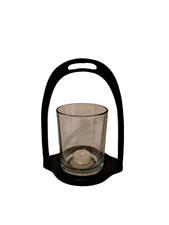 Candleholder Stirrup L Matt Black