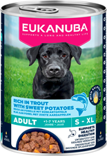 Eukanuba Adult Våtfoder För Hundar, Öring Med Sötpotatis 400 G