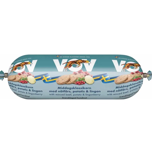 Vov Middagsklassikern Nötfärs,Potatis & Lingon 550Gr