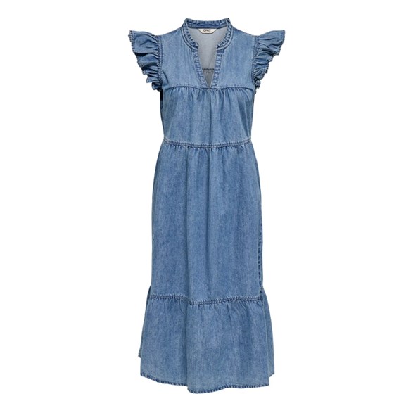 Onlshania S/L Frill Maxi Dnm Dress