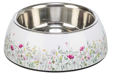 Skål Rostfri Med Blommönster