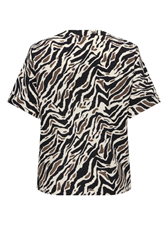 Carelite S/S V-Neck Fold-Up Top
