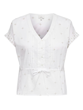 Carcuna S/S Emb String Top