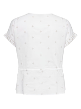 Carcuna S/S Emb String Top