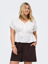 Carcuna S/S Emb String Top
